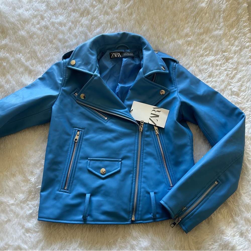 NWT Zara leather jacket 💙